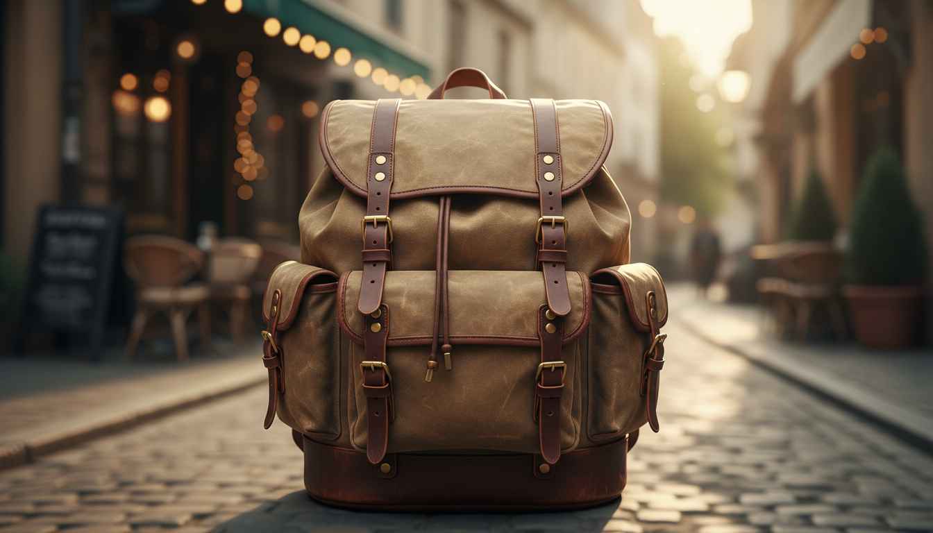 vintage fashion backpack