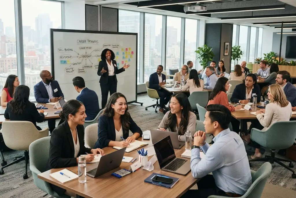 Career development programs supporting employee training and professional growth